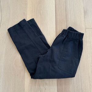 Aritzia Black High-Rise Elastic Waist Trousers
